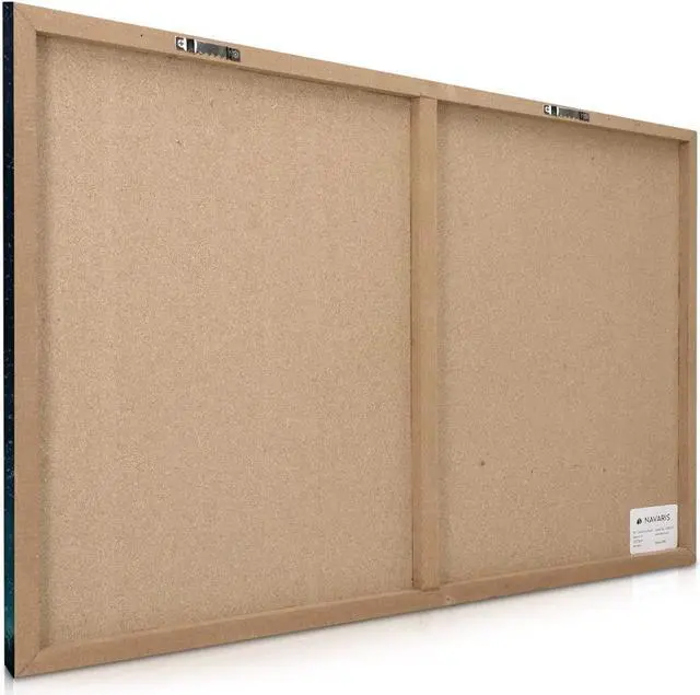 Alt view image 4 of 7 - Navaris Magnetic Dry Erase Board - 16 x 24 inches Decorative White Board for Wall with Design, Includes 5 Magnets and Marker - Starry Sky and Tree