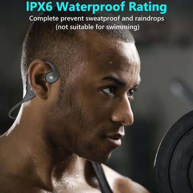 Alt view image 5 of 7 - BANIGIPA Open Ear Headphones, 2023 Upgraded Air Conduction Bluetooth Headset with Built-in Microphones, 10 Hrs Playtime, Waterproof Wireless Earphones for Sport, Gym, Running, Cycling, Hiking, Driving