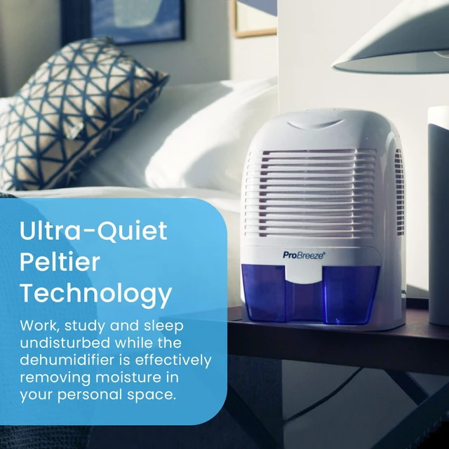 Alt view image 5 of 7 - Pro Breeze Dehumidifier Small, 2200 Cubic Feet (220 sq ft) Coverage for High Humidity in Home, Kitchen, Bedroom, Basement, RV, Office and Garage, Compact and Portable with Auto Shut Off