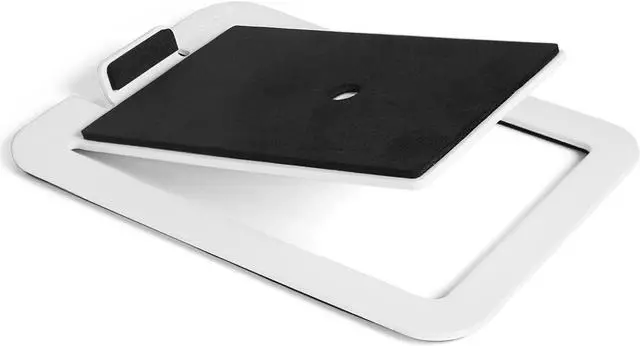 Alt view image 6 of 6 - Kanto S4 Desktop Speaker Stands for Midsize Speakers | White | Pair