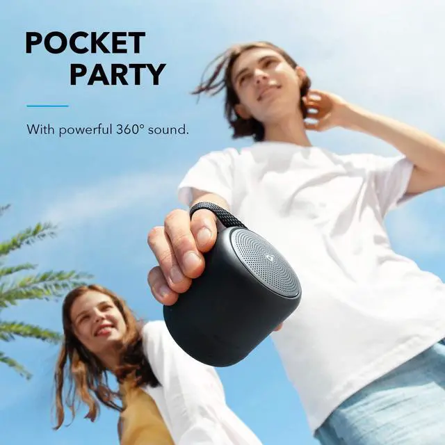 Alt view image 2 of 7 - Soundcore Mini 3 Bluetooth Speaker by Anker, BassUp and PartyCast Technology, USB-C, Waterproof IPX7, and Customizable EQ