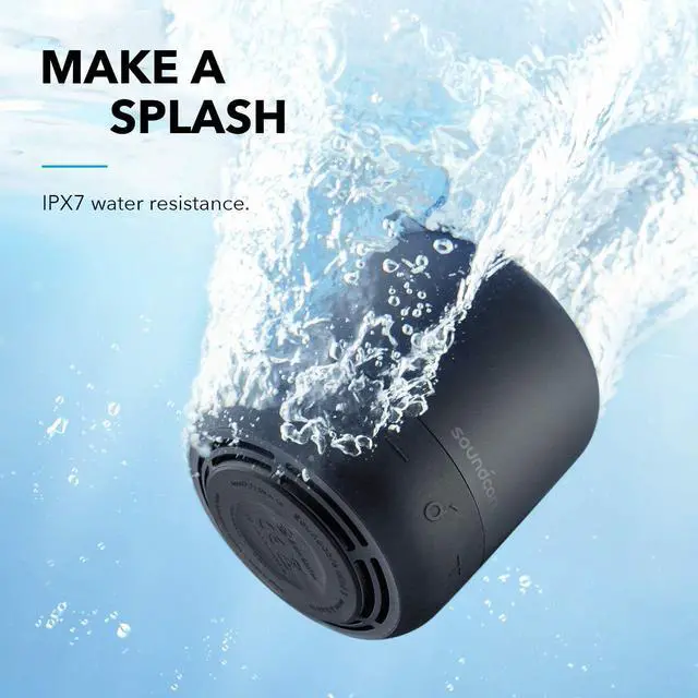 Alt view image 5 of 7 - Soundcore Mini 3 Bluetooth Speaker by Anker, BassUp and PartyCast Technology, USB-C, Waterproof IPX7, and Customizable EQ