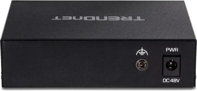 Alt view image 6 of 7 - TRENDnet 5-Port Unmanaged Gigabit PoE+ Switch, 4 x Gigabit PoE+, 1 x Gigabit Port, 10Gbps Switching Capacity, 35W PoE Power Budget, Metal Network Ethernet Switch, Fanless, Black, TE-GP051