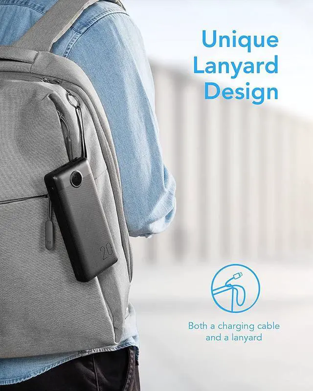 Alt view image 5 of 7 - Power Bank with Built in Cables, VRURC 20000mAh USB C Portable Charger PD & QC 22.5W Fast Charging External Battery Pack 4 Output 2 Input LED Display Compatible with iPhone Samsung Tablet(1 Pack)