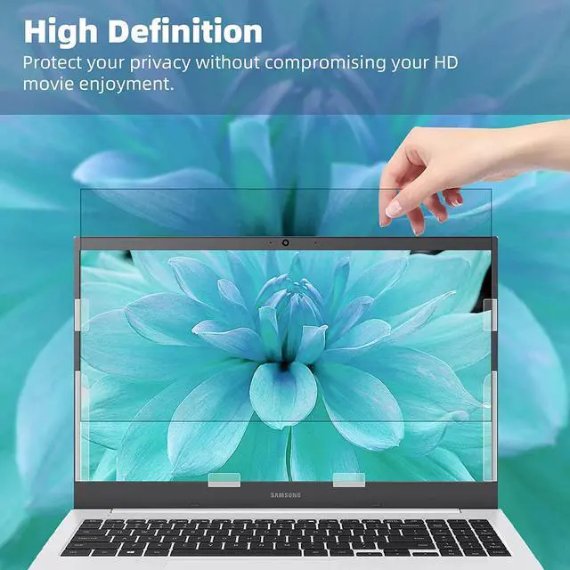 Alt view image 5 of 7 - 14 Inch Laptop Privacy Screen, Anti Glare Blue Light Privacy Filter, Removable Shield 14in Screen Protector 16:9 Aspect Ratio, Compatible with Lenovo/HP Envy/Dell/Acer/Samsung/Asus/Toshiba
