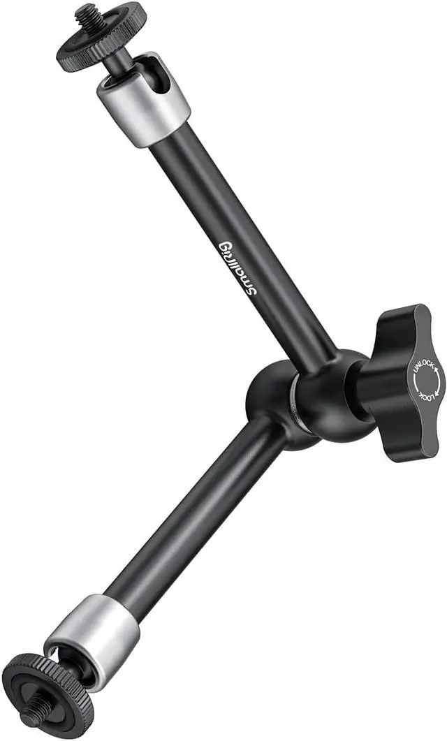 Main image of SMALLRIG 9.5 inch Adjustable Power Articulating Magic Arm with Both 1/4" Thread Screw for LCD Monitor/LED Lights - 2066