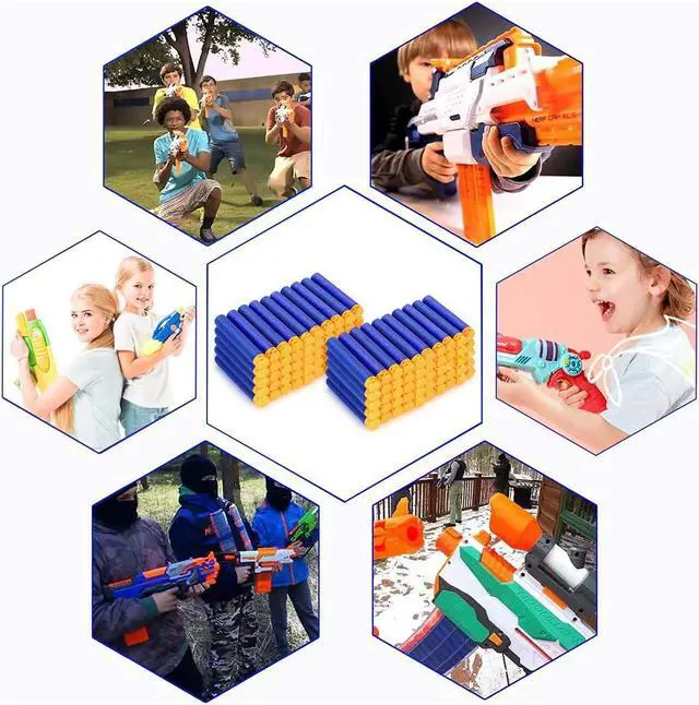 Alt view image 7 of 7 - 500PCS Foam Bullets Refill Darts for Nerf Guns, Safety Upgrade Standard Size Refill Nerf Darts Pack for Nerf N-Strike Elite Series Kid Toy Gun