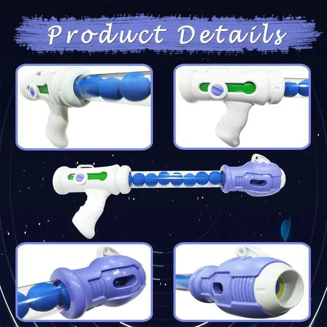 Alt view image 5 of 6 - Shooting Game Toy Set for Age 6, 7, 8,9,10+ Years Old Kids Boys - 2pk Foam Ball Popper Air Guns & Shooting Target & 24 Foam Balls Toys for Kids Boy