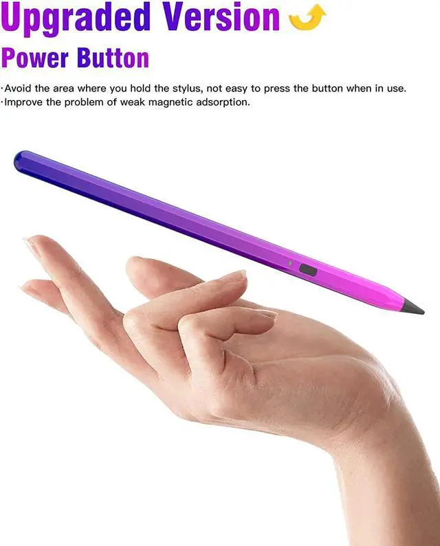 Alt view image 6 of 7 - TiMOVO Stylus Pen for iPad Palm Rejection Tilt High Precision Apple Pencil Compatible with2018-2022 iPad Pro 2021 11/12.9/iPad Air 5th 4th 3rd,iPad 9th/8th/7th Gen,iPad Mini 6/5th,Gradient Purple