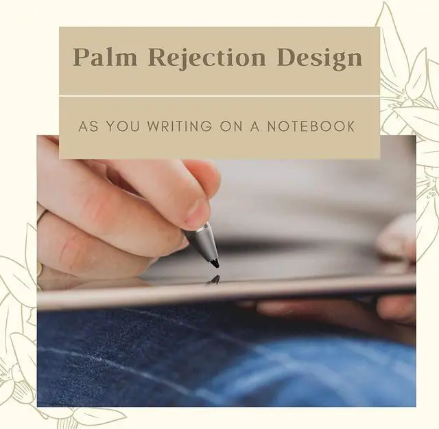 Alt view image 3 of 7 - LAZARITE M Pen Grey, Active Stylus for Lenovo Flex 5/14, Yoga 7i/9i, Hp Envy x360/Pavilion x360/Spectre x360, Digital Pen with 4096 Pressure Sensitivity, Palm Rejection, Tilt Support