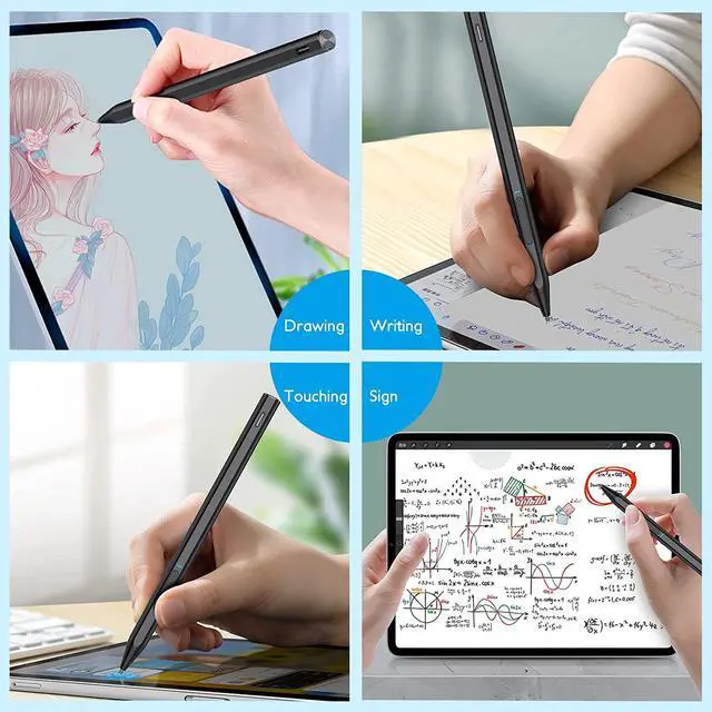 Alt view image 2 of 7 - Trakxy Stylus Pen for Surface, Digital Pen Compatible with Microsoft Surface Pro X/9/8/7/6/5/4/3/Surface Laptop 5/4/3/2/1/go 3/2/1/Book 2/1/Studio, Magnetic Adsorption, Palm Rejection Stylus Pen-Black
