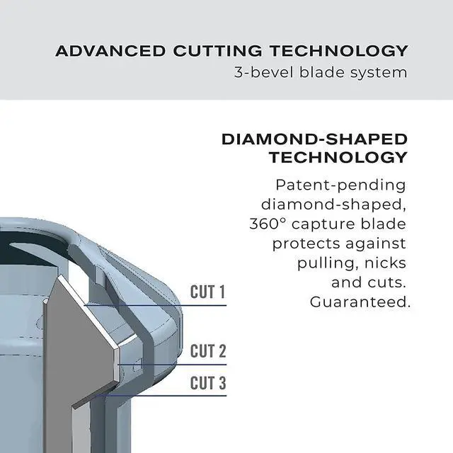 Alt view image 2 of 7 - ConairMan Nose Hair Trimmer for Men, For Nose, Ear, and Eyebrows, Patent 360 Bevel Blade for No Pull, No Snag Trimming Experience, Cordless Trimmer 2 piece Set with Detail and Shaver Attachments