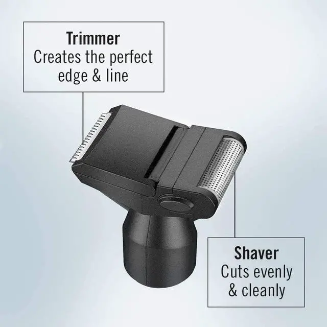 Alt view image 3 of 7 - ConairMan Nose Hair Trimmer for Men, For Nose, Ear, and Eyebrows, Patent 360 Bevel Blade for No Pull, No Snag Trimming Experience, Cordless Trimmer 2 piece Set with Detail and Shaver Attachments
