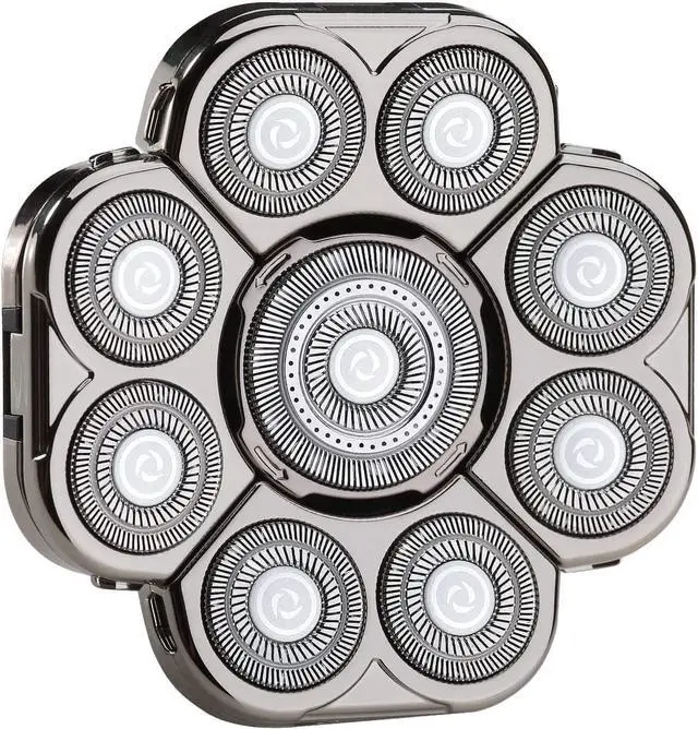 Main image of FOXSONIC Upgraded 9 Blades Body & Head Shaver Replacement Heads for Many Brands 9 Blades Replacement Shaver Head Blade 9 Heads Beard Electric Razor Shaver Head for Blad Men