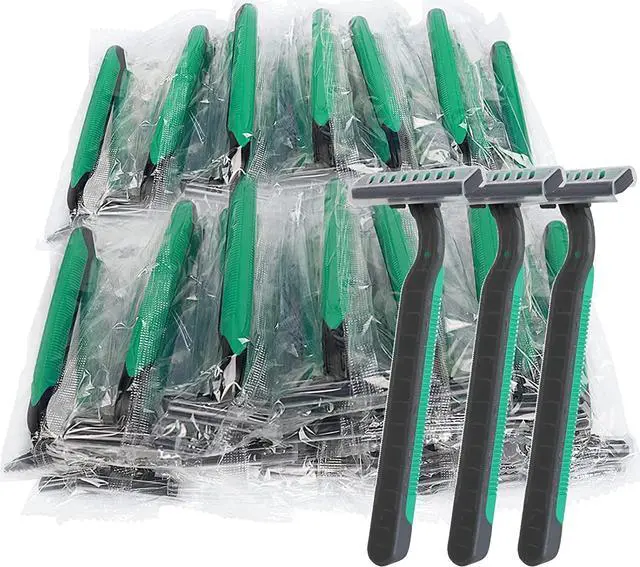 Main image of Disposable Razors Bulk, Individually Wrapped Razors for Travel, Hotel, Airbnb, and Homeless (100 Pack)