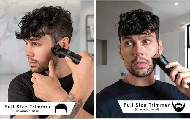 Alt view image 5 of 6 - baKblade Grooming Co. - BODBARBER - 11 in 1 Men's Body Grooming Kit, Attachments Include: Groin Groomer, Body Groomer, Beard Groomer, Hair Groomer, Nose & Ear Groomer, Cordless & Waterproof