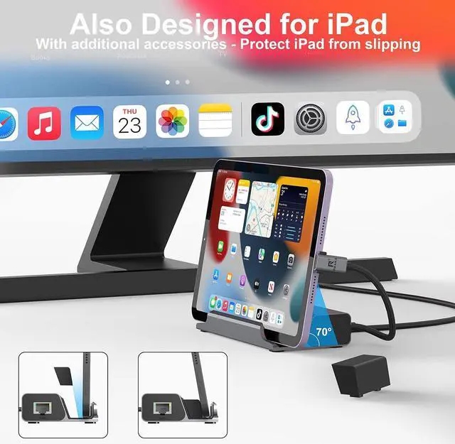 Alt view image 7 of 7 - RREAKA Docking Station Compatible with Steam Deck, 6-in-1 Steam Deck Dock with HDMI 2.0 4K@60Hz, 1000Mbps Ethernet, Dual USB-A 3.0 and Full Speed Charging USB-C Port Compatible with Valve Steam Deck
