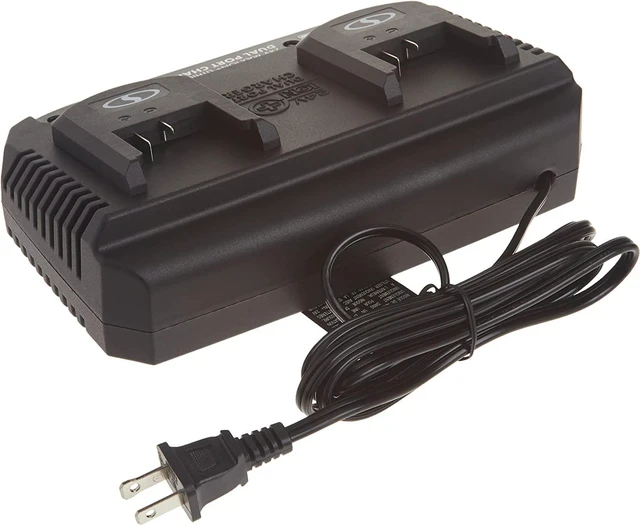 Alt view image 3 of 6 - Snow Joe 24VCHRG-DPC 24V iON+ Dual Port Quick Charge Docking Station, Black