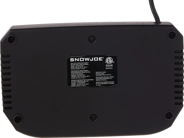 Alt view image 5 of 6 - Snow Joe 24VCHRG-DPC 24V iON+ Dual Port Quick Charge Docking Station, Black