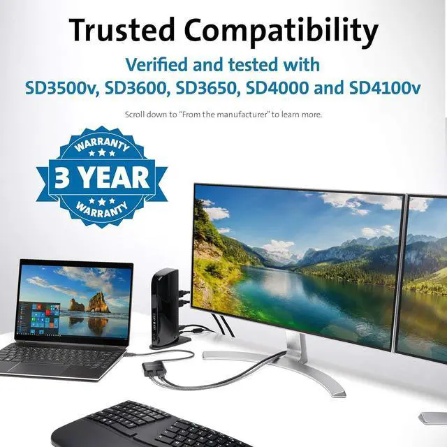 Alt view image 5 of 6 - Kensington PD1000 USB-C 95W Power Delivery Dongle for USB 3.0 (Type A) Docking Stations (K39100WW)