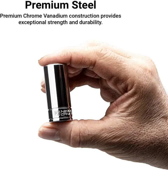 Alt view image 3 of 6 - Capri Tools 1/4 in. Drive 6-Point Socket Set (Shallow & Deep Set / 4-15 mm)