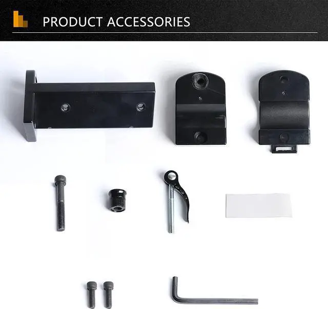 Alt view image 7 of 7 - HUAYUWA Gear Shifter Mount (Right Hand Install) for Logitech G Driving Force Shifter Bracket for Playseat Challenge Chair Compatible with Logitech G923 G920 G29 G27 G25 Racing Wheel Accessories