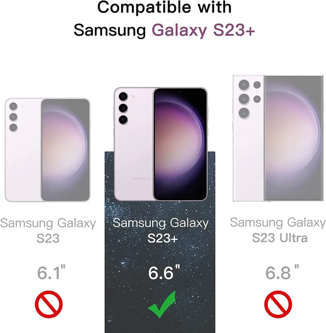 Alt view image 3 of 7 - Privacy Screen Protector for Galaxy S23 Plus 2+2 Pack