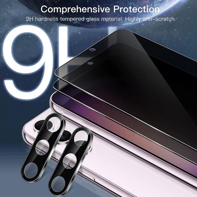 Alt view image 6 of 7 - Privacy Screen Protector for Galaxy S23 Plus 2+2 Pack
