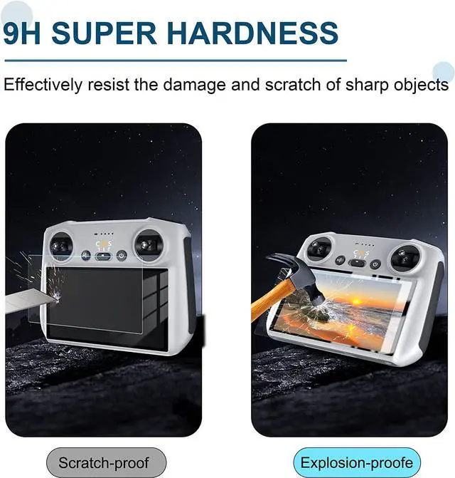 Alt view image 4 of 6 - STARTRC Mini 4 Pro Anti-Glare Matte Tempered Glass Screen for DJI Mini 4 Pro/Mini 3 Pro/Mini 3/Air 3/Air 2S/Mavic 3 Pro/Mavic 3 Classic RC/RC 2 Controller Accessories (2 PACK)