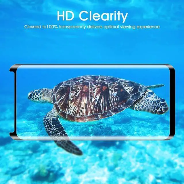 Alt view image 6 of 7 - OTAO Galaxy S8 Screen Protector Tempered Glass (2 Pack), 3D Curved Dot Matrix Glass Screen Protector for Samsung Galaxy S 8 with Installation Tray [Case Friendly]