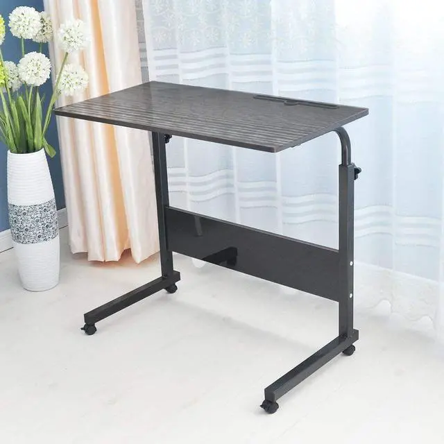 Alt view image 4 of 7 - Duramex (TM) Adjustable Rolling Mobile Table 31.4" Portable Laptop Computer Stand Desk Cart Tray, Black