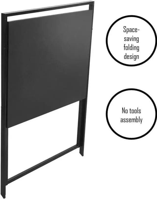 Alt view image 4 of 5 - Urban Lifestyle Compact Folding Desk, Black