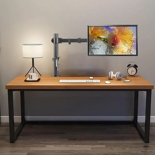 Alt view image 2 of 7 - suptek Single LED LCD Monitor Desk Mount Heavy Duty Fully Adjustable Stand for 1 / One Screen up to 27 inch