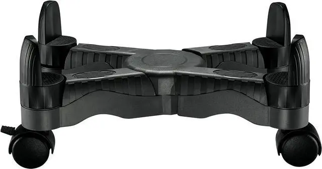 Alt view image 4 of 6 - AIDATA X Mobile CPU Stand with Roller Wheels and Adjustable-Width