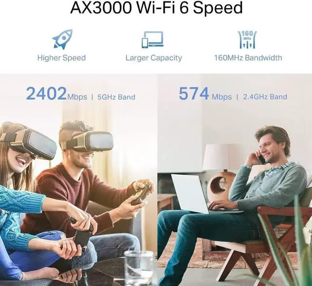 Alt view image 6 of 7 - TP-Link - AX3000 Dual-Band Wi-Fi 6 Range Extender-RE705X