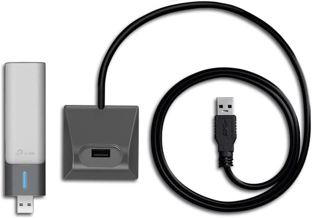 Alt view image 2 of 7 - TP-Link Archer TX20UH AX1800 WiFi Dongle for PC, WiFi 6 Dual Band USB WiFi Adapter for PC, 1.2 Meter Cable, Multi-angle High-gain Antennas, USB 3.0, MU-MIMO&OFDMA, WPA3, Gaming/Streaming for Win 10/11