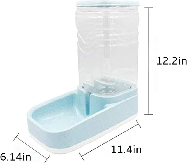 Alt view image 3 of 7 - Dog Water Dispenser,Pet Automatic Waterer,3.8L Gravity Water Dispenser Station Self-Dispensing Drinking Fountain for Cats/Dogs Bowl