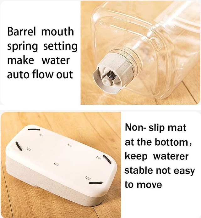 Alt view image 5 of 7 - Dog Water Dispenser,Pet Automatic Waterer,3.8L Gravity Water Dispenser Station Self-Dispensing Drinking Fountain for Cats/Dogs Bowl