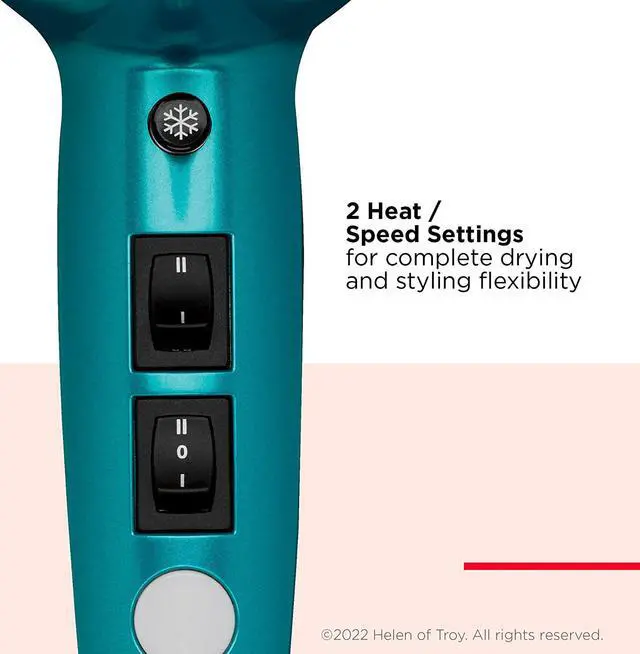 Alt view image 3 of 6 - Revlon Lightweight 1875W Fast Dry Hair Dryer, Blue