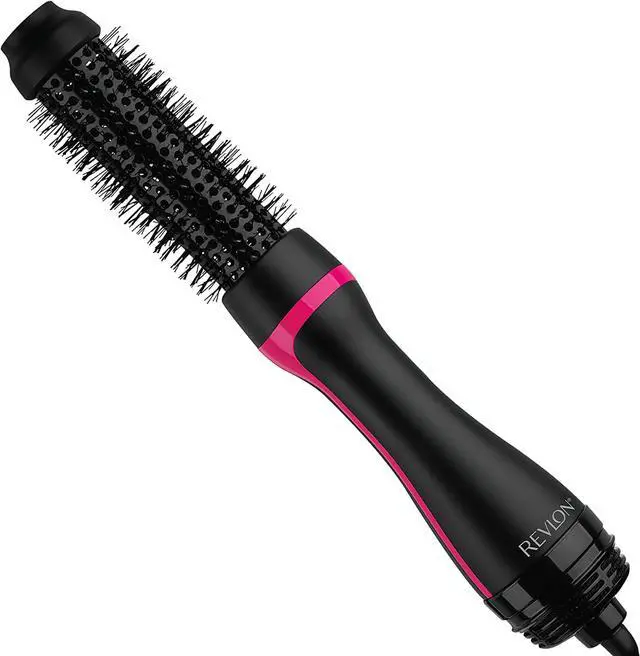 Main image of Revlon One Step Root Booster Round Brush Dryer and Hair Styler, Fight Frizz and Add Volume (1-1/2 in)
