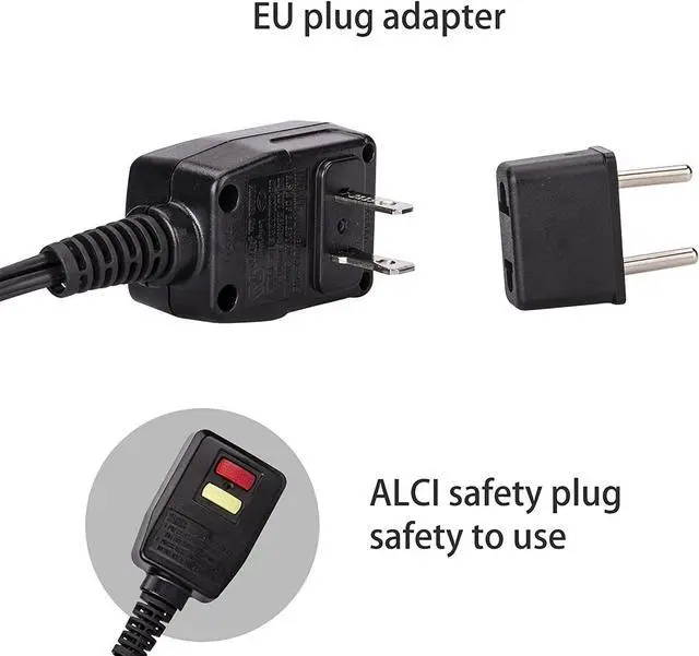 Alt view image 5 of 6 - Dan Technology Compact Travel & Portable Mini Hair Dryer - Blow Dryer with Concentrator & Diffuser, European Plug