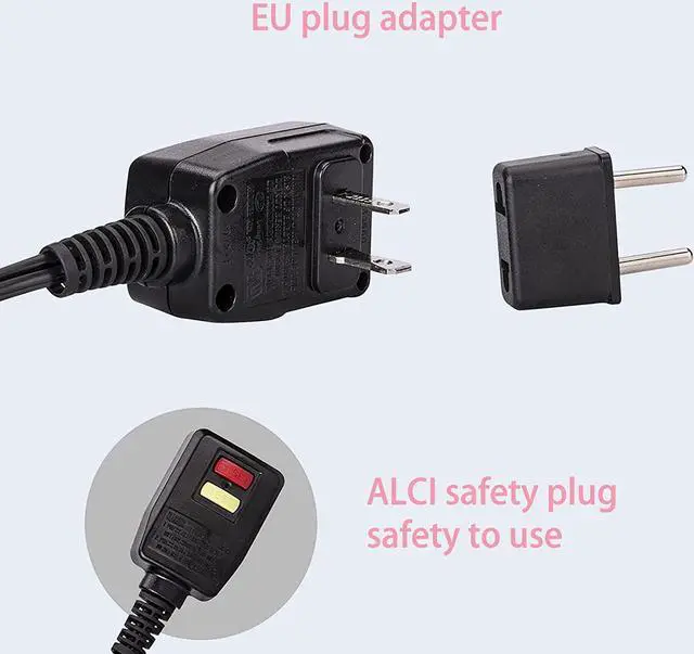 Alt view image 5 of 6 - Dan Technology Travel Hair Dryer,dual voltage hair dryer,mini blow dryer with Concentrator,small hair dryer with diffuser,European Hair Dryer with European Plug,pink blow dryer for Women