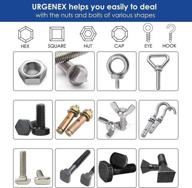 Alt view image 6 of 7 - URGENEX Universal Socket Wrench Set (11-32mm 7-19mm) Professional Sockets Tools Multi-function Wrench Repair Kit with Power Drill & Ratchet Wrench Adapter Chrome Vanadium Steel (4PCS)