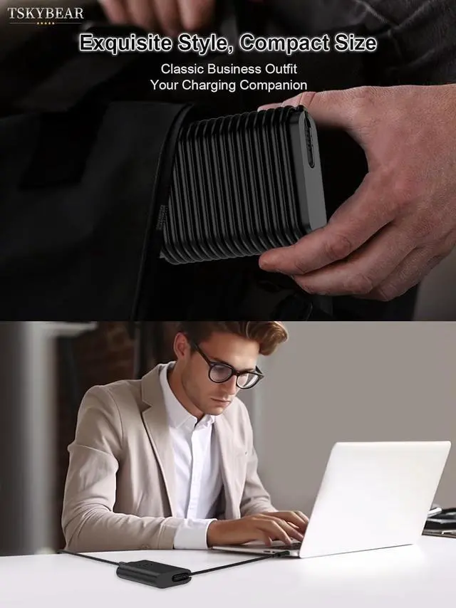 Alt view image 7 of 7 - 65W 45Watt for  Laptop Charger AC Adapter Replacement-for  USB C Charger Latitude 5420 5520 5320 7420 5430 7390 7320 7400 XPS 13 Chromebook 3100 Computer Type C Fast Charging Power Supply Cord