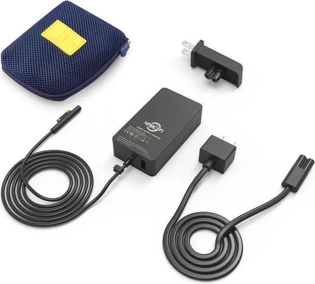 Alt view image 7 of 7 - Laptop Charger for Surface Pro 10/9/8/X/7/6/5/4/3, Microsoft Surface Laptop 6/5/Studio/4/Go/3/2, Surface Go 2/3, Surface Book 2/1, Adapter Power Support 65W 44W 36W with 11.2FT Cord&Travel Case