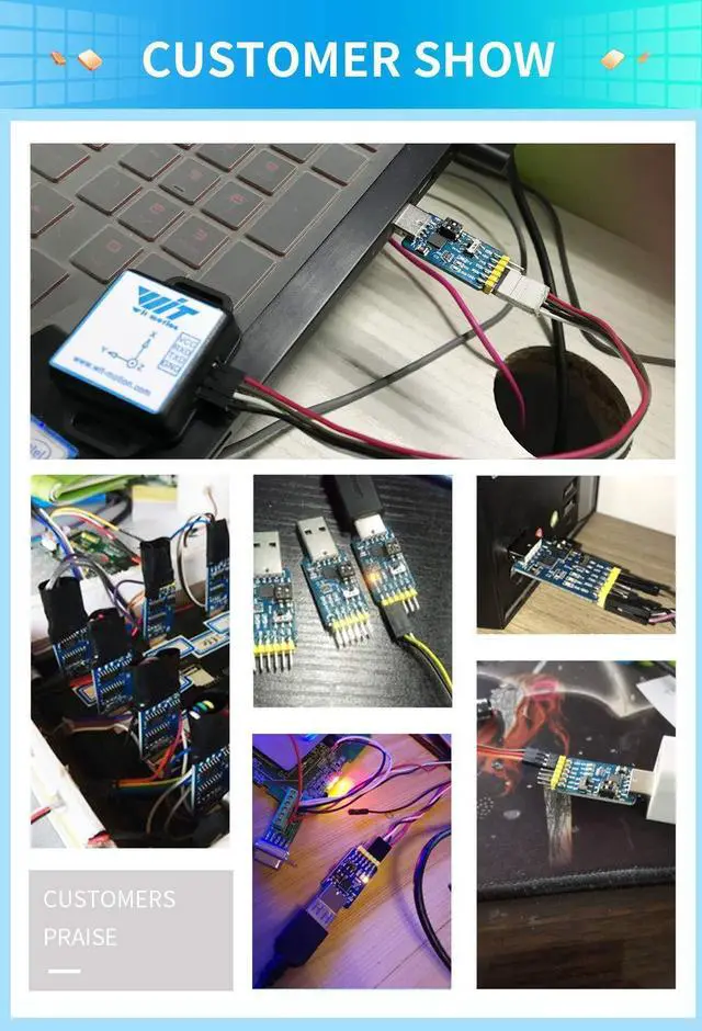 Alt view image 5 of 7 - WITMOTION USB-UART 6-in-1 USB to Serial Converter, Multifunctional (USB to TTL/RS485/232, TTL-RS232/485, 232 to 485), Universal Adapter Module with CP2102 Compatible with Windows 7/8/10,Linux, Arduino