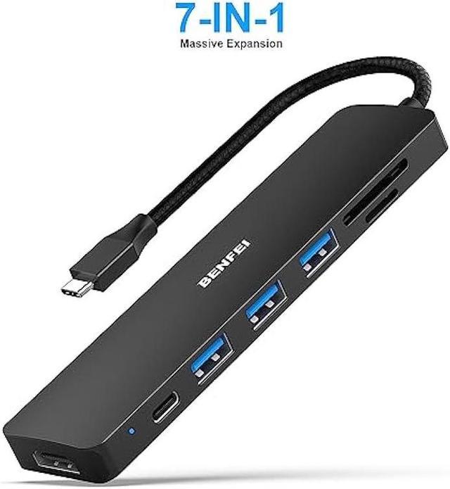 BENFEI USB C HUB 7in1, USB C HUB Multiport Adapter Review 