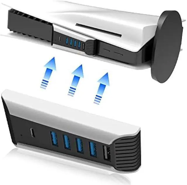 Alt view image 2 of 7 - YOXXZUS USB Hub for PS5, 5-in-1 USB Port Expander Compatible with PS5 Console