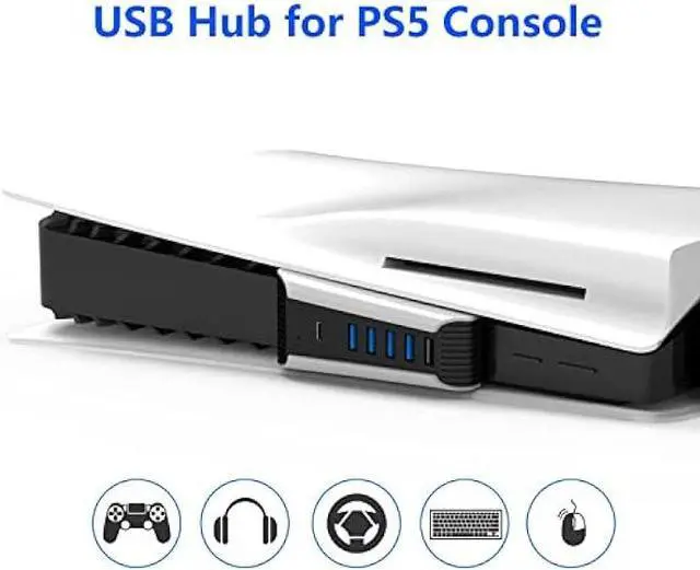 Alt view image 6 of 7 - YOXXZUS USB Hub for PS5, 5-in-1 USB Port Expander Compatible with PS5 Console
