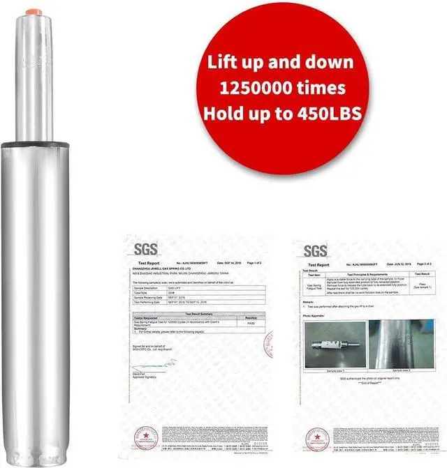 Alt view image 5 of 7 - Lilfurni Adjustable Hydraulic Gas Lift Cylinder,Heavy Duty,Universal Size Replacement for Most Stool Chairs,Smooth and Noiseless